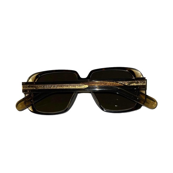 Gucci GG0318S Havana Brown Full-Rim Square Sunglasses New main image 6